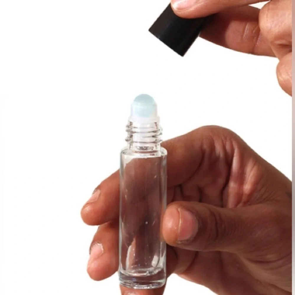 1/3 oz Glass Roll-On Bottle Empty